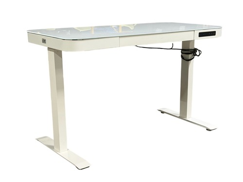 Airlift Tempered Glass Electric Standing Desk - 47"W x 24"D - Image 1