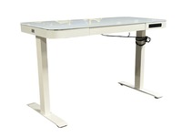 Airlift Tempered Glass Electric Standing Desk - 47"W x 24"D