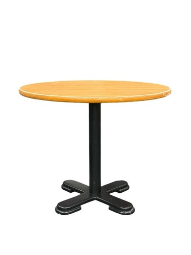 34"W Round Maple Cafe Table - Image 1