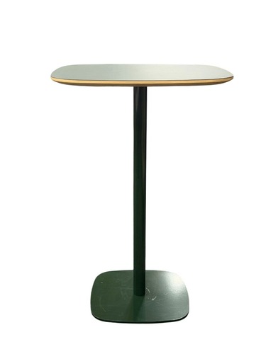 27"W Green Bar Height Cafe Tables - Image 1