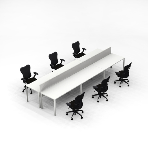 'Canvas' Benching Workstation (WS-6T-B) - Image 1