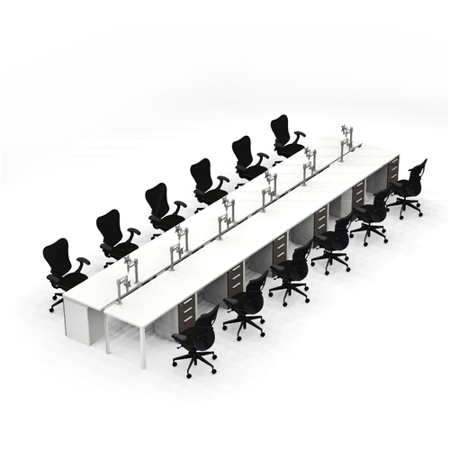 'Canvas' Benching Workstation WS-12T5 - Image 1