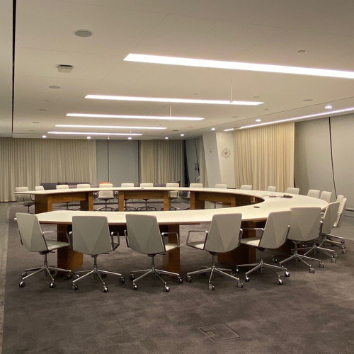 Custom-Made Conference Table, Half Round-Sectional - Thumbnail 2