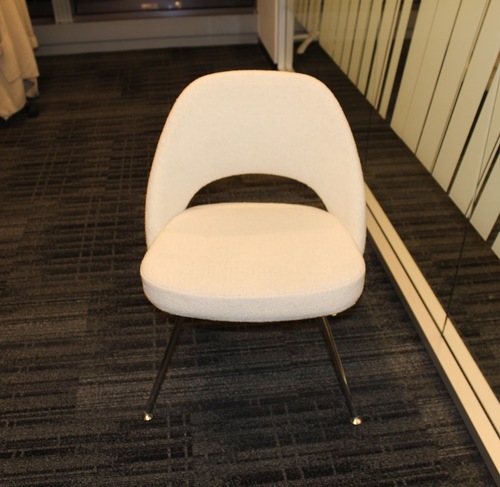 'Saarinen' Executive Side Chair w/ Metal Legs - Thumbnail 2