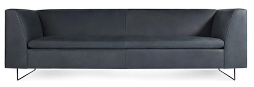 'Bonnie' 96" Leather Sofa - Thumbnail 2