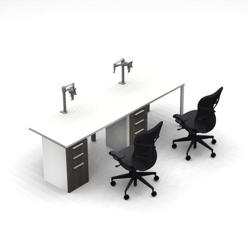 'Canvas' Benching Workstation (WS-2TS) - Image 1