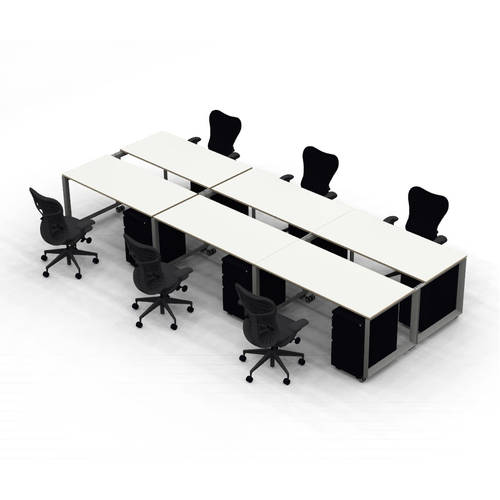 'Canvas' Benching Workstation (WS-6TC) - Image 1