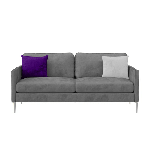 2-Seater Sofa w/ Cushions - Image 1