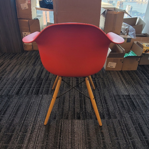 Replica Eames Molded Plastic Arm Chair - Thumbnail 4