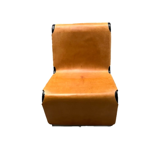 Custom Leather Accent Chair - Image 1