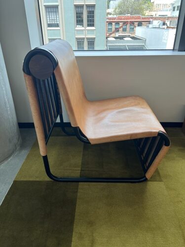 Custom Leather Accent Chair - Thumbnail 2