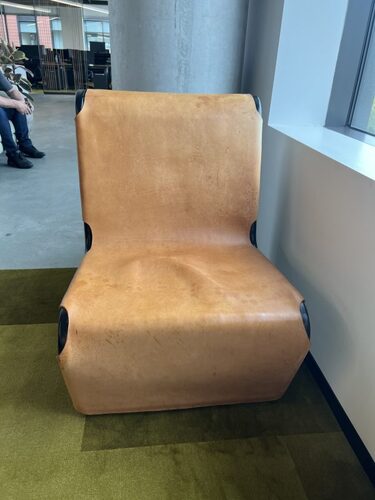 Custom Leather Accent Chair - Thumbnail 3