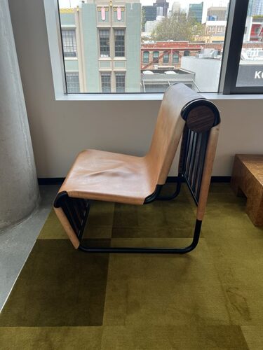 Custom Leather Accent Chair - Thumbnail 6