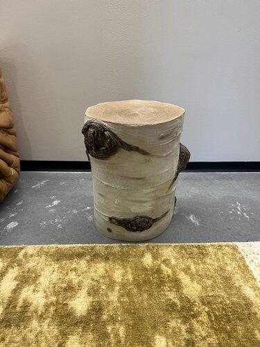 Ceramic Birch Tree Trunk Side Table - Thumbnail 3