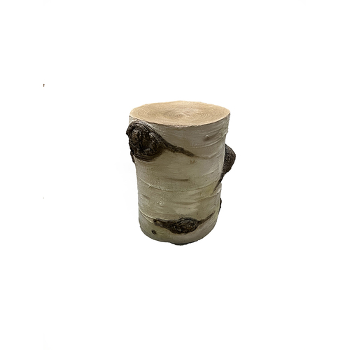 Ceramic Birch Tree Trunk Side Table - Image 1