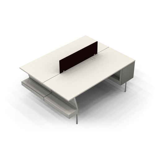 Public Office Landscape 6-Person Bench - Image 1
