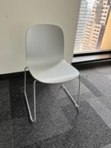 'Visu' Stack Chair on Sled Base - Thumbnail 2