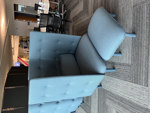'QT' Privacy Lounge Chair + Ottoman - Thumbnail 3