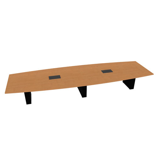 Boat-Shaped Conference Table - Image 1