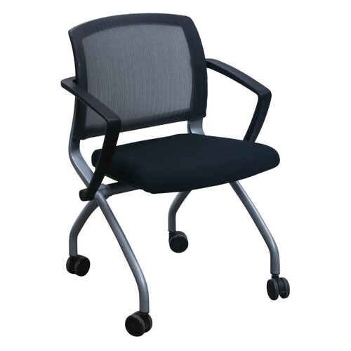 'Zego' Silver Mesh Nesting Chair - Image 1