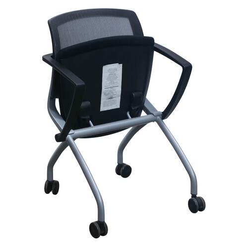 'Zego' Silver Mesh Nesting Chair - Thumbnail 2