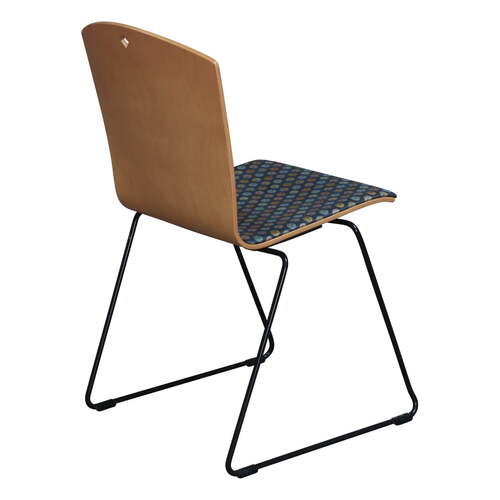 'Marquette' Cushion Wood Stacking Chair - Thumbnail 2