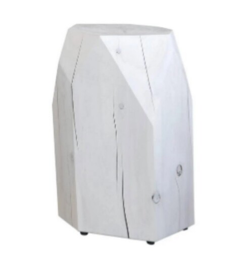 'Tree Stump' Solid Wood End Table - Image 1