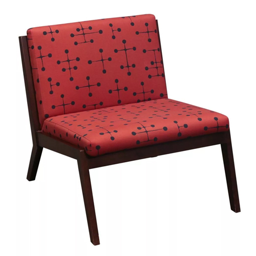 Espresso Wood Surround Lounge Chair - Image 1