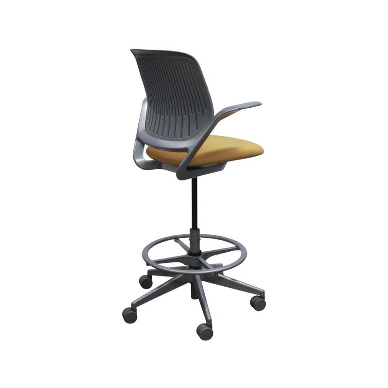 'Cobi' Mesh Stool with Fixed Arms - Thumbnail 2