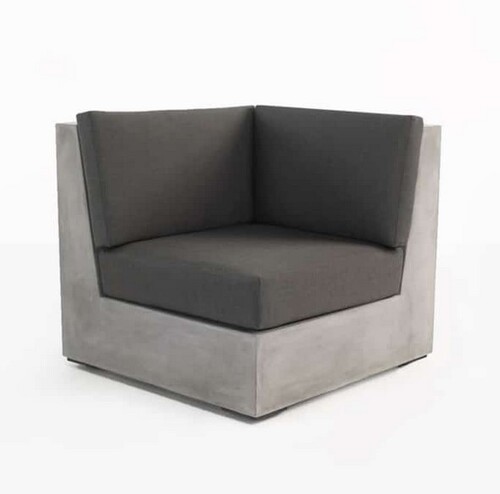 Box Concrete Chair (Left-Side) - Image 1