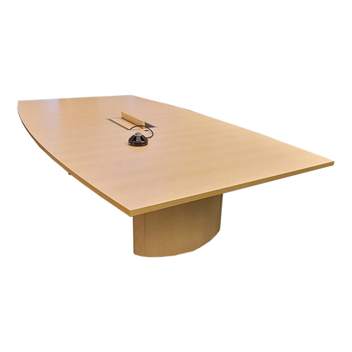 10' Boat-Shaped Conference Table - Image 1