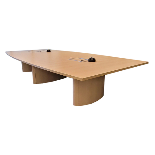 15' Boat-Shaped Conference Table - Image 1