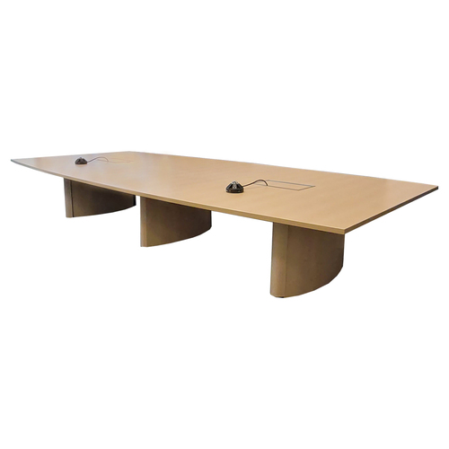 15' Boat-Shape Conference Table - Image 1
