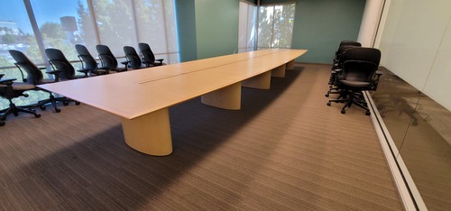 25' Boat-Shaped Conference Table - Thumbnail 3