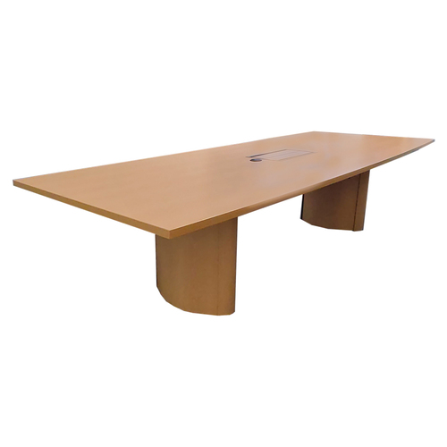 10' Boat-Shaped Conference Table - Image 1
