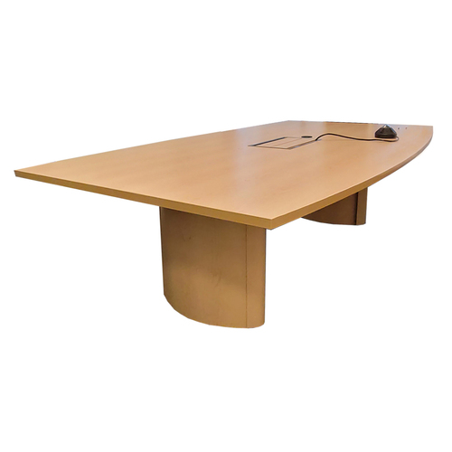 10' Boat-Shaped Conference Table - Image 1