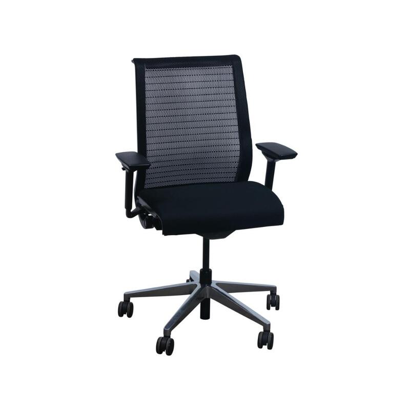 'Think' Mesh Back Task Chair w/ Aluminum Base - Image 1
