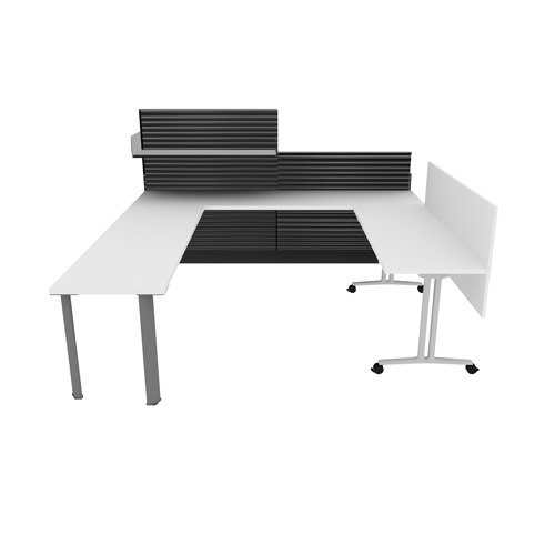 Manager Workstations with Overhead Storage - Image 1