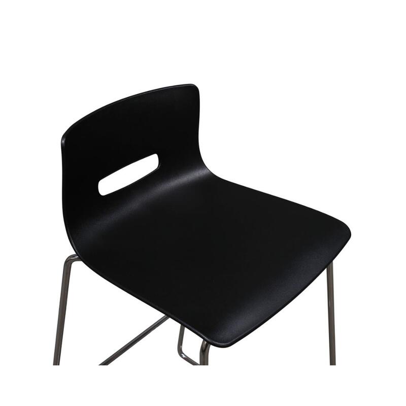 Low-Back Stackable Bar Stool - Thumbnail 3