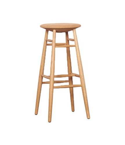 Wooden 'Cork' Bar Stool - Image 1
