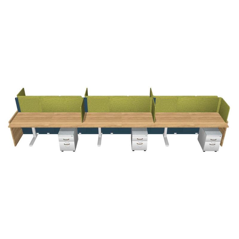Answer Workstation Benching Cluster of 6 - Image 1