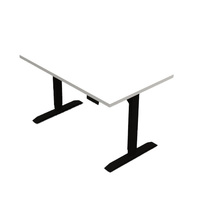 Mid-HAT Height Adjustable Table, 30X48, white top-black base