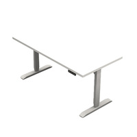 Mid-HAT Height Adjustable Table, 30X60, white top-white base