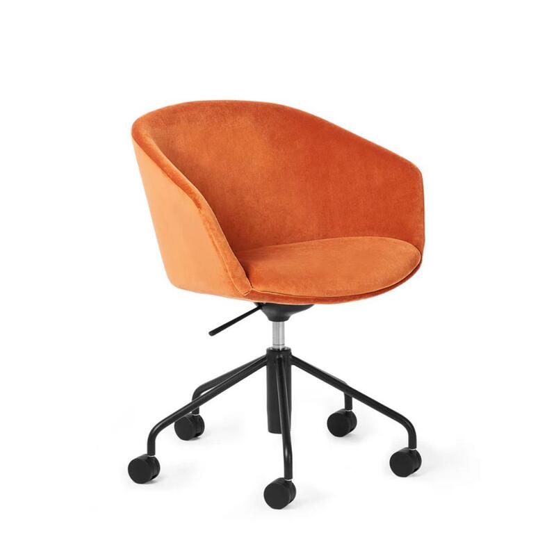 Pitch Meeting Chair, Velvet Terra Cotta - Image 1