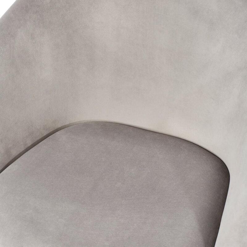 Pitch Meeting Chair, Velvet Gray - Thumbnail 6