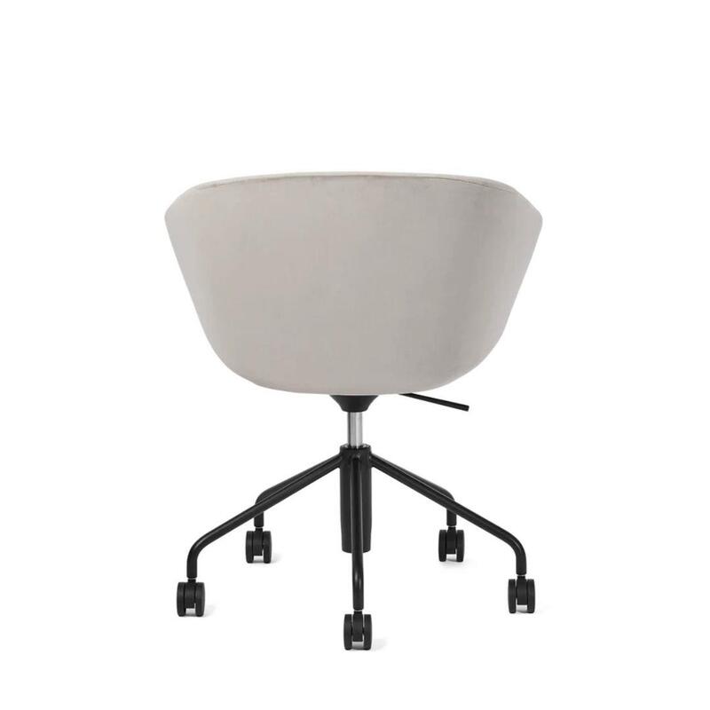 Pitch Meeting Chair, Velvet Gray - Thumbnail 4