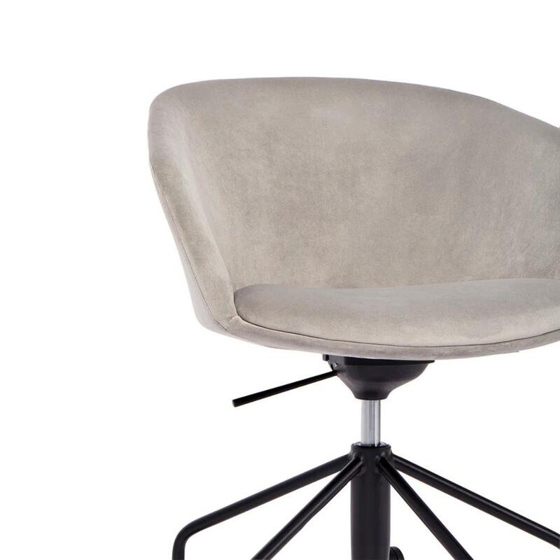 Pitch Meeting Chair, Velvet Gray - Thumbnail 5