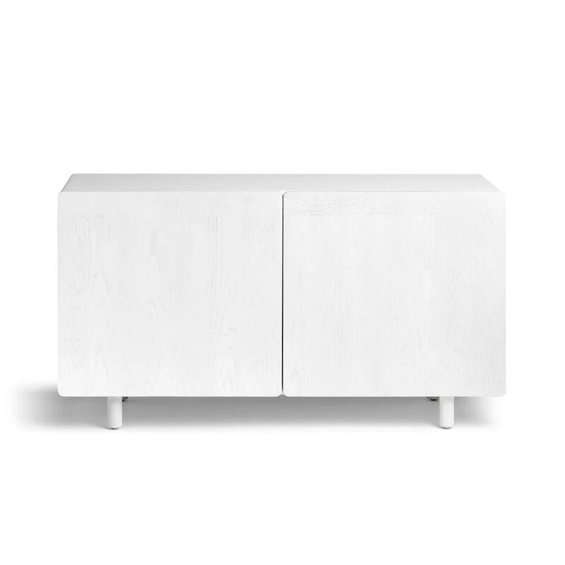 Cleo Credenza, 52", White - Thumbnail 2