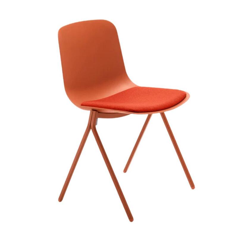Key Side Chair, Set of 2, Brick Pad, Brick Shell with Cushion - Image 1